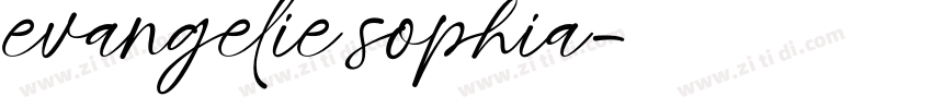 evangelie sophia字体转换